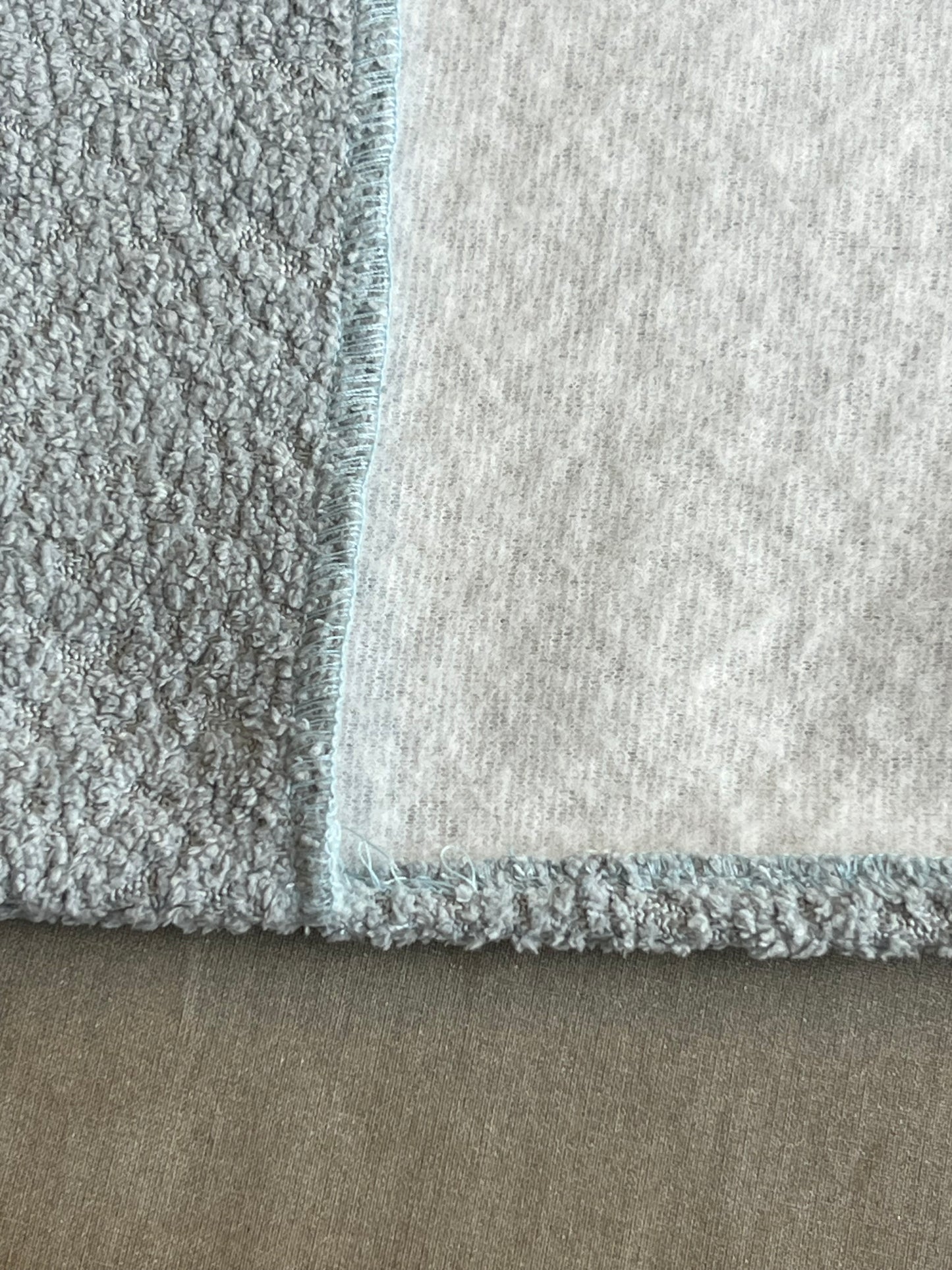REDEEMED WHITE ICY BLUE BOUCLÉ BIBLE COVER