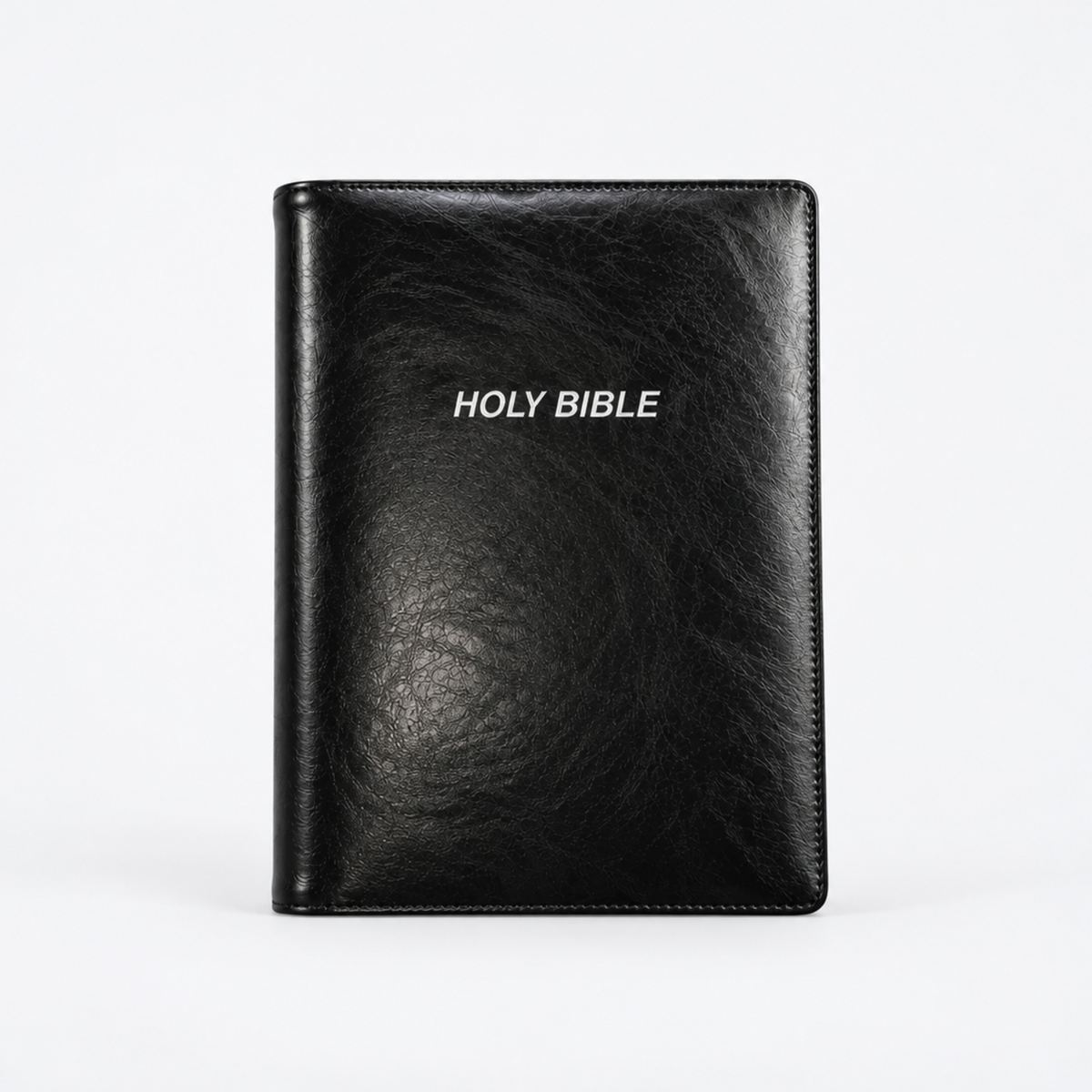 Pocket Bible in Black Vegan Leather