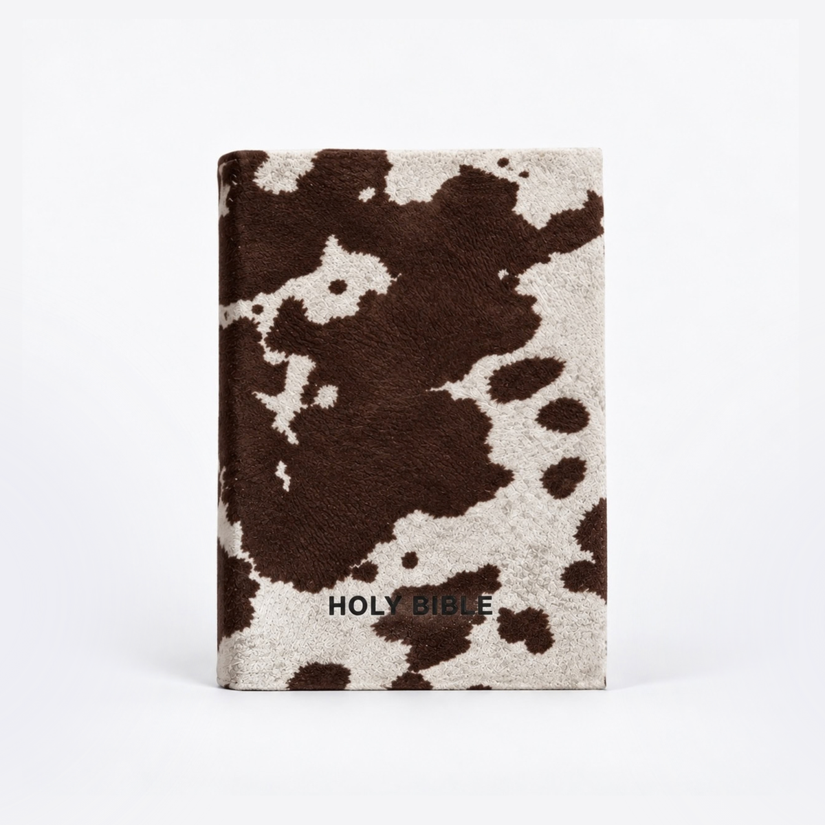 BROWN COW PRINT BIBLE COVER