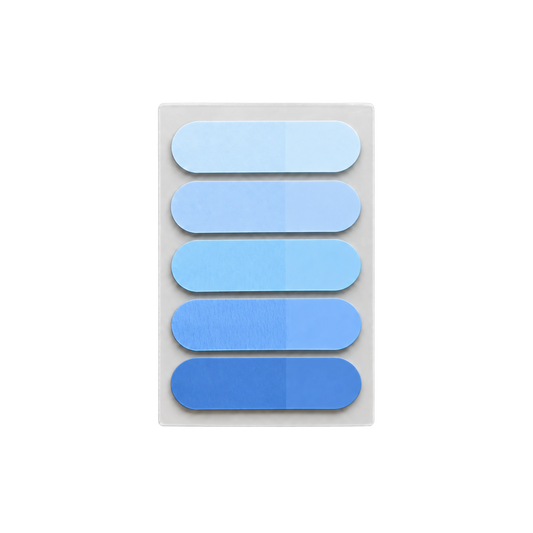 TRANSPARENT STICKY TABS IN BLUE