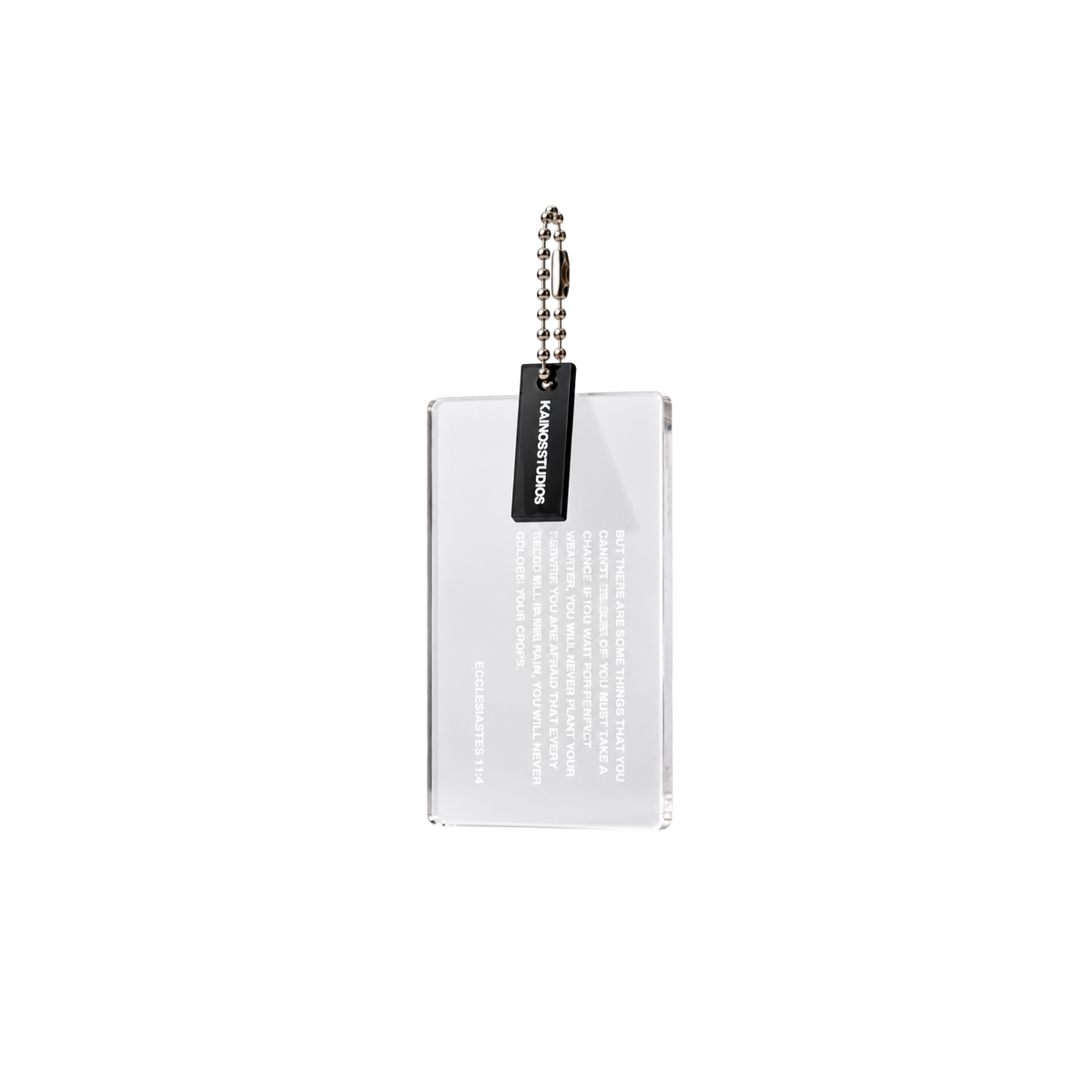 ECCLESIASTES 11:4 KEYCHAIN