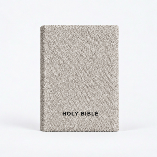 BLACK OAT BOUCLÉ BIBLE COVER