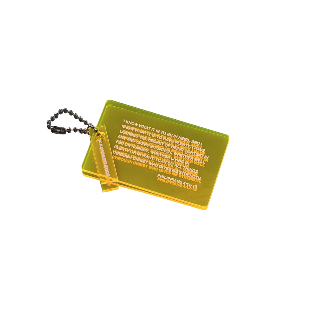 PHILIPPIANS 4:12-13 KEYCHAIN
