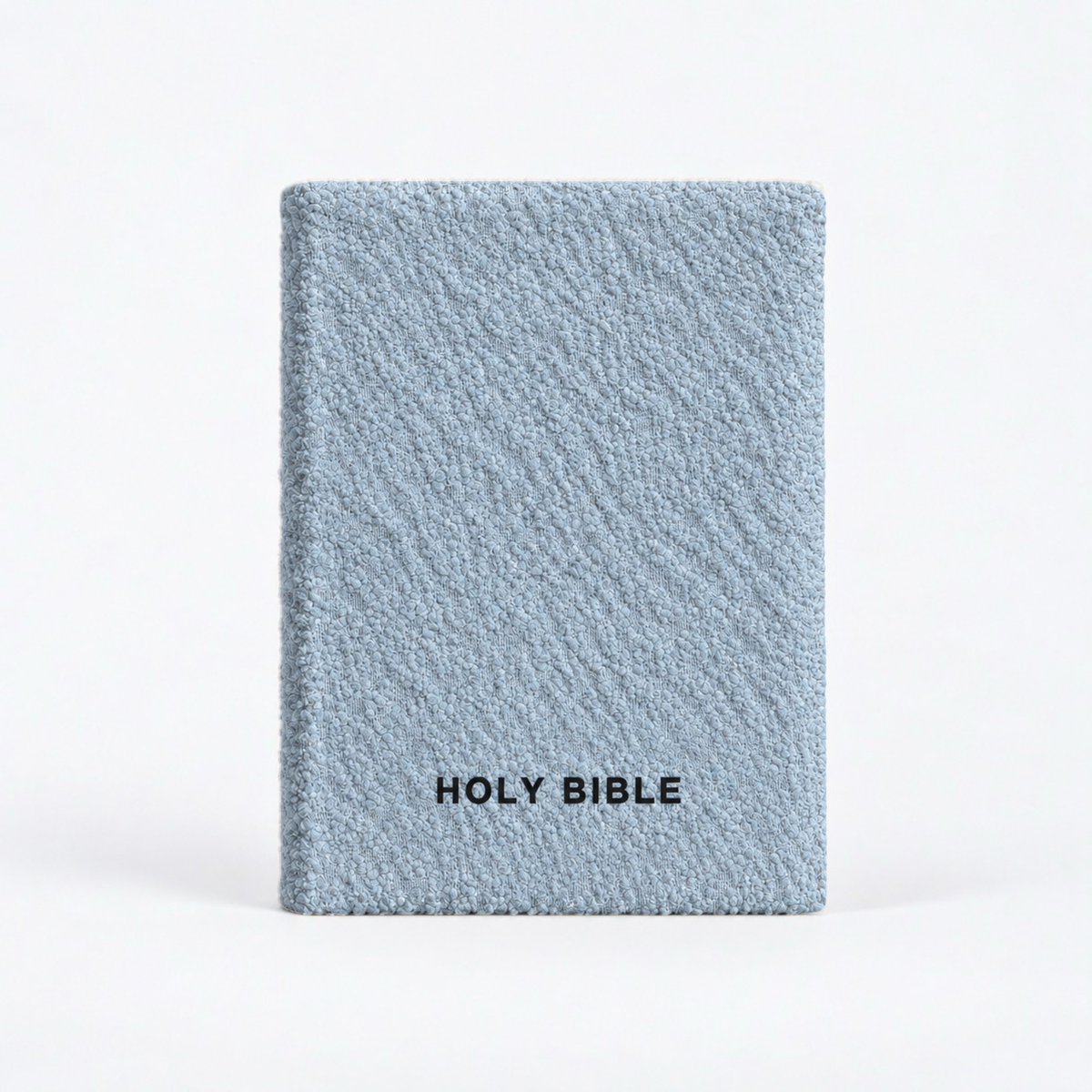 BLACK ICY BLUE BOUCLÉ BIBLE COVER