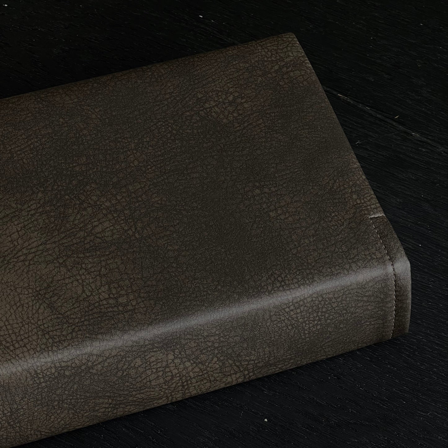 CHOCOLATE VEGAN LEATHER BIBLE COVER