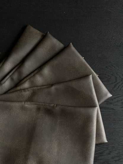 CHOCOLATE VEGAN LEATHER BIBLE COVER