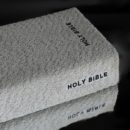BLACK OAT BOUCLE BIBLE COVER