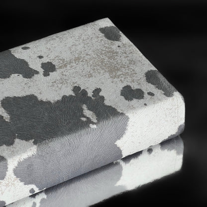 REDEEMED BARE GRAY COW PRINT BIBLE COVER: SIZE SMALL VARIATION