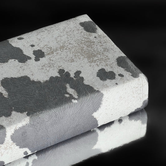 BARE GRAY COW PRINT BIBLE COVER