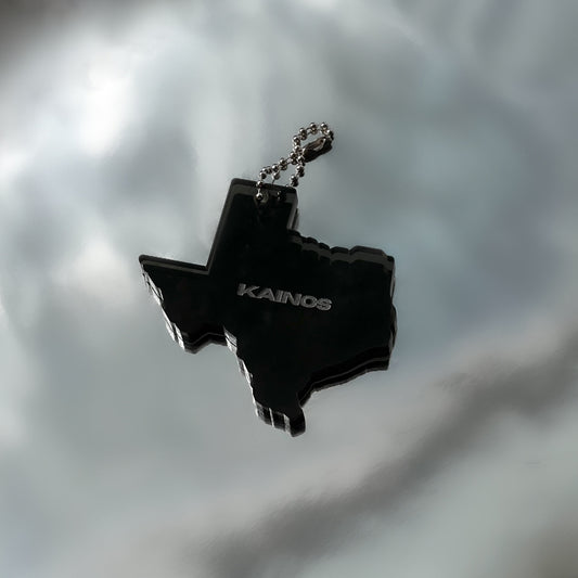 TEXAS LOGO KEYCHAIN - BLACK