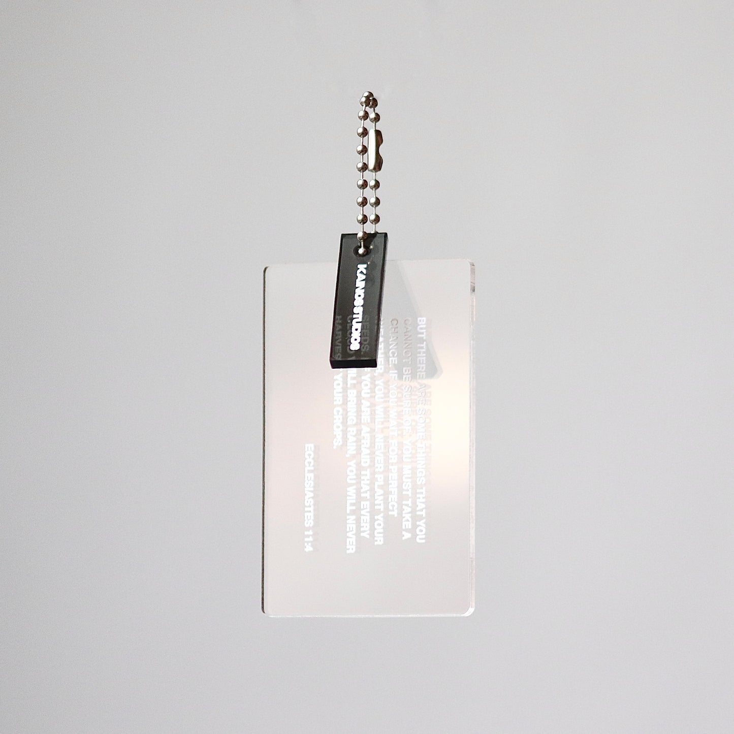 ECCLESIASTES 11:4 KEYCHAIN