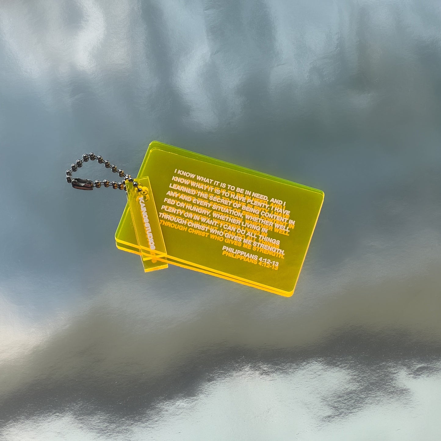 PHILIPPIANS 4:12-13 KEYCHAIN