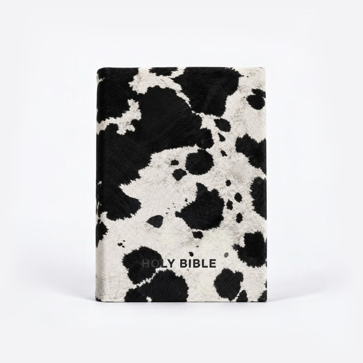 REDEEMED BLACK COW PRINT BIBLE COVER