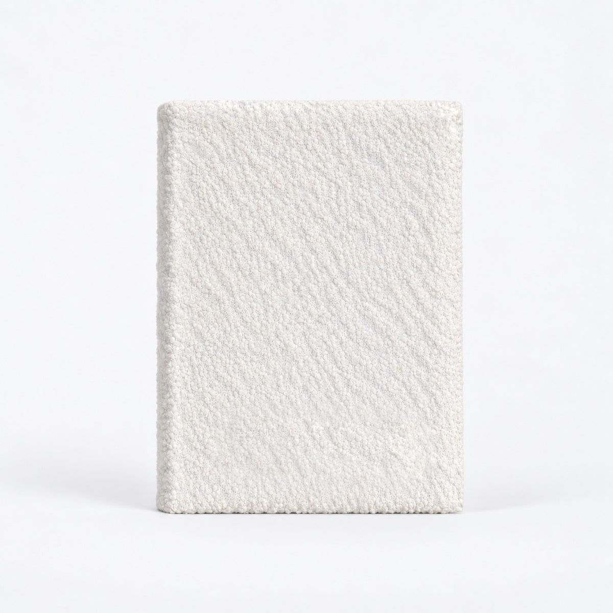 BARE WHITE BOUCLÉ BIBLE COVER