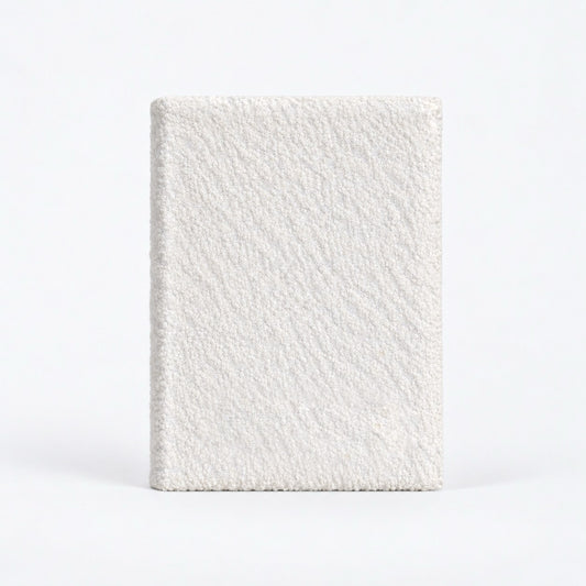 BARE WHITE BOUCLÉ BIBLE COVER