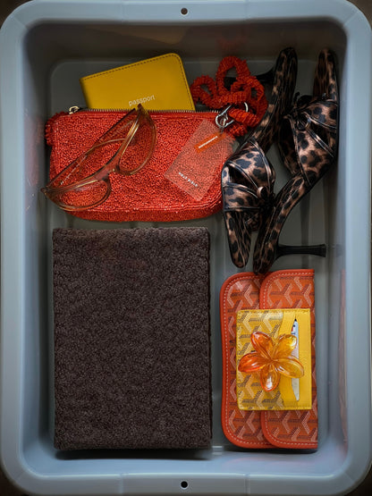 BARE BROWN BOUCLÉ BIBLE COVER