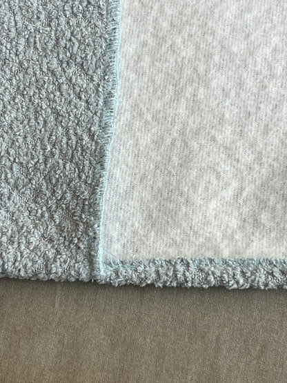 REDEEMED WHITE ICY BLUE BOUCLÉ BIBLE COVER