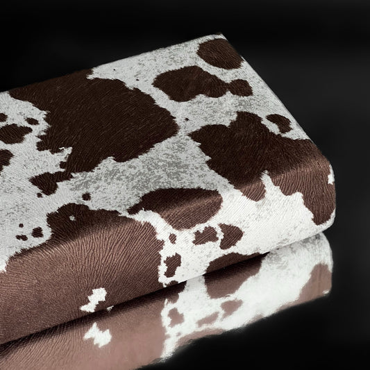 REDEEMED BARE BROWN COW PRINT BIBLE COVER: SIZE SMALL VARIATION