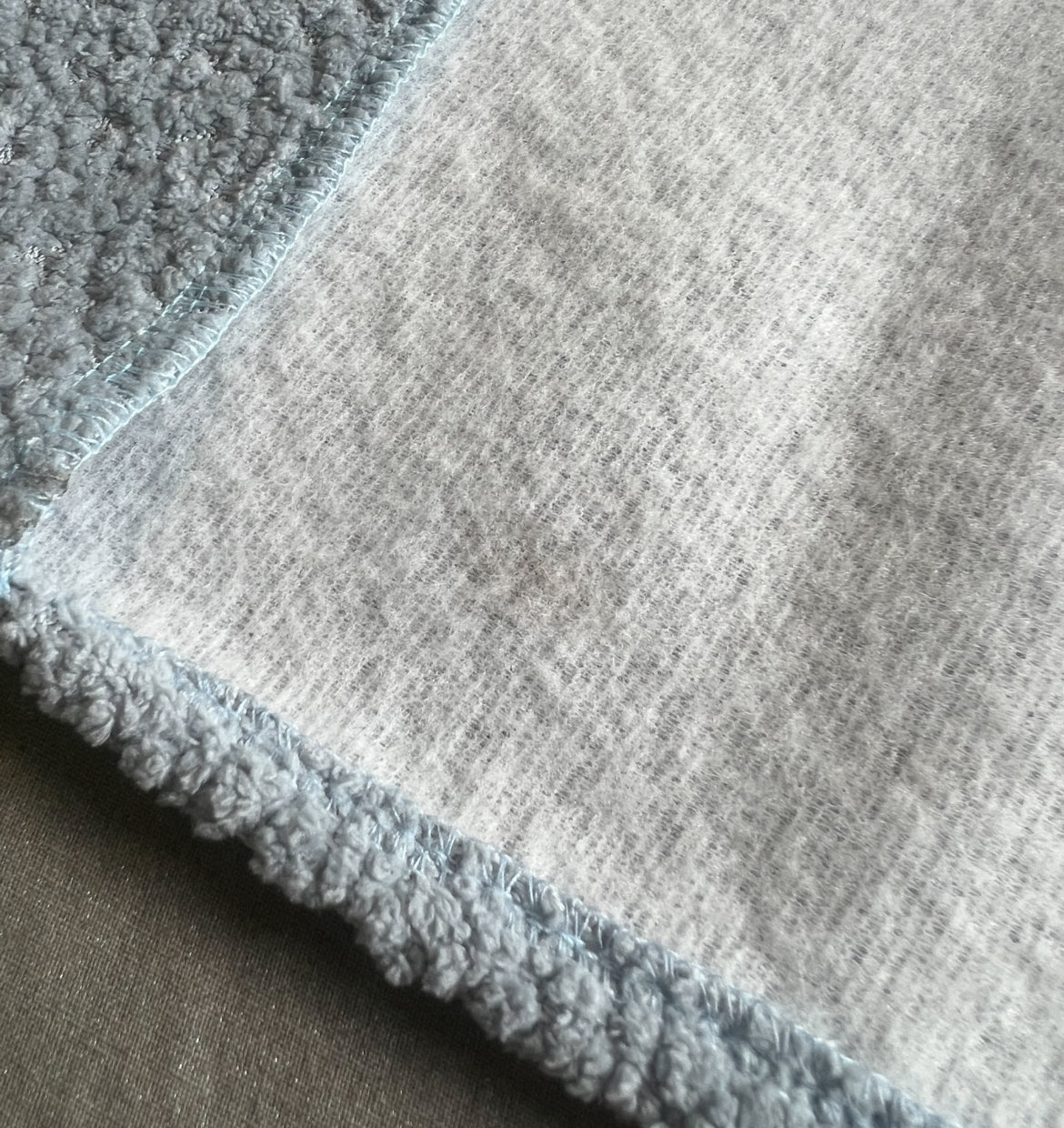 REDEEMED WHITE ICY BLUE BOUCLÉ BIBLE COVER