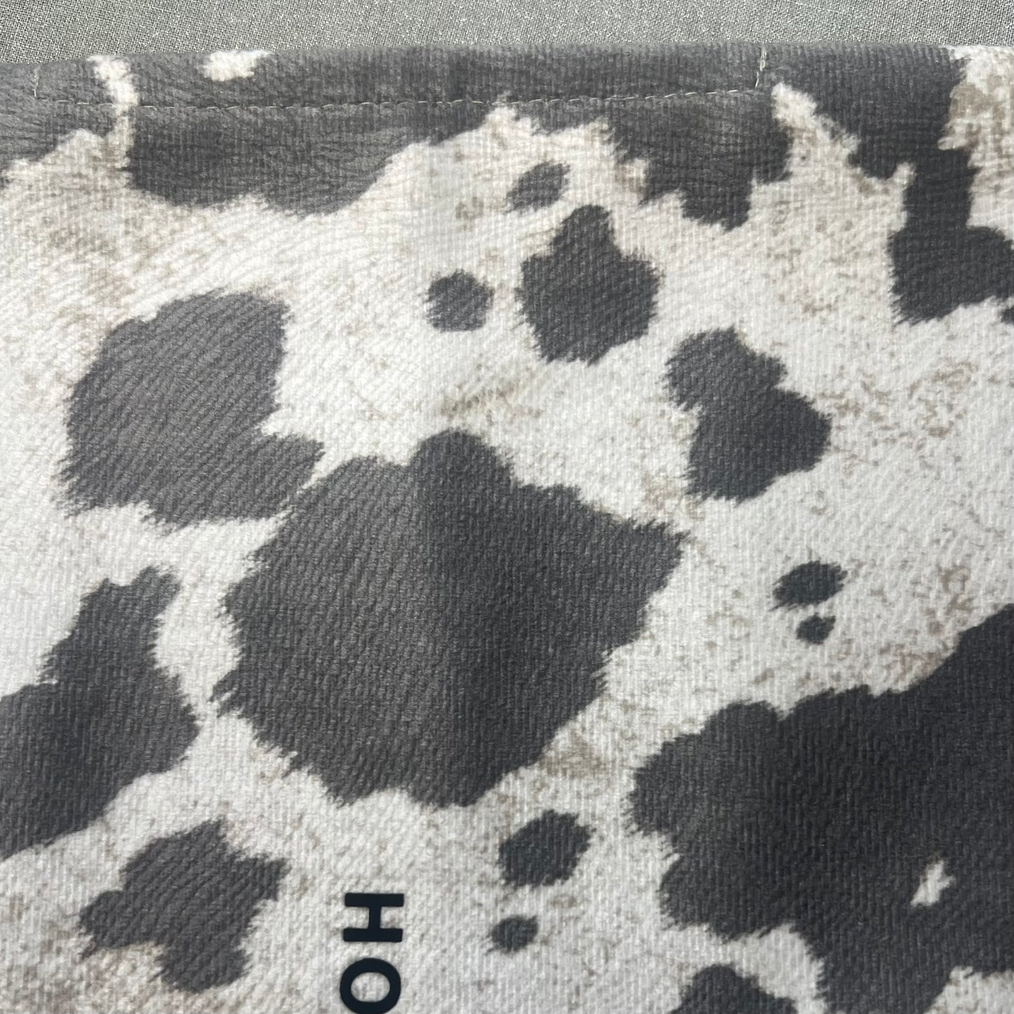 REDEEMED GRAY COW PRINT BIBLE COVER