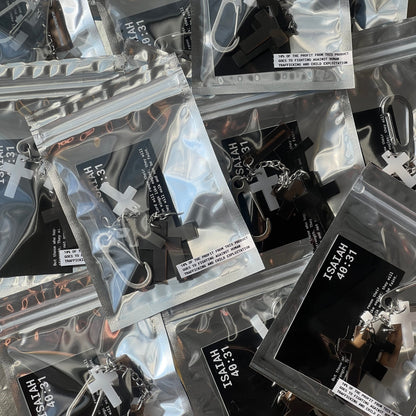 CROSS CHARM KEYCHAIN