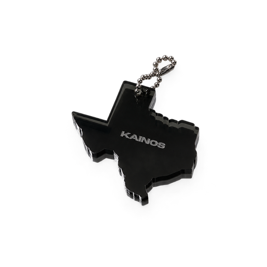 TEXAS LOGO KEYCHAIN IN BLACK