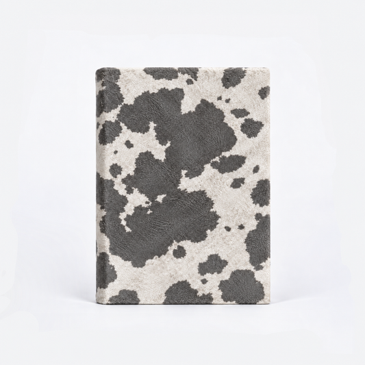 BARE GRAY COW PRINT BIBLE COVER