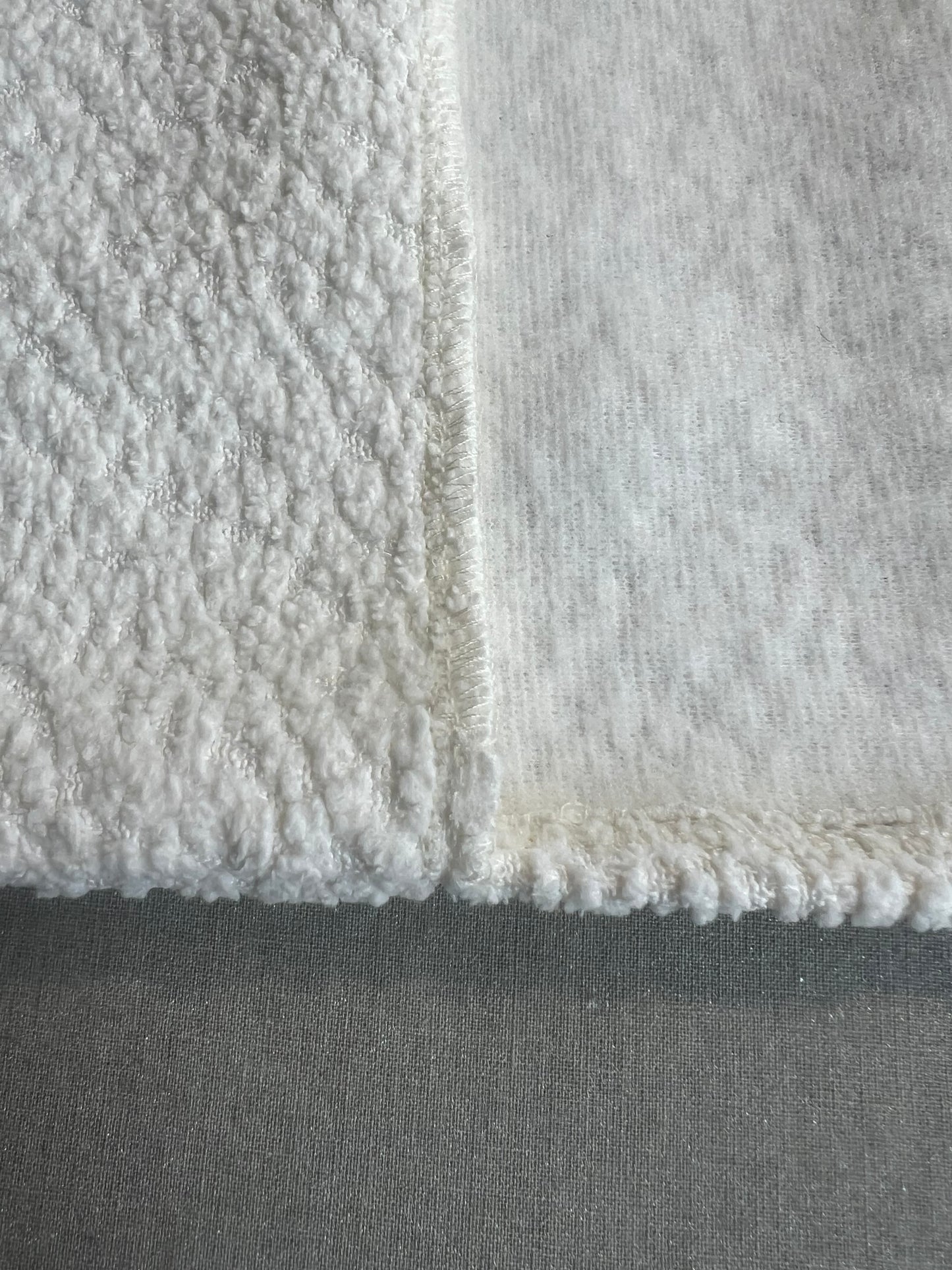 REDEEMED WHITE BOUCLÉ BIBLE COVER
