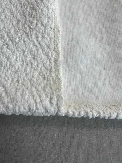 REDEEMED WHITE BOUCLÉ BIBLE COVER
