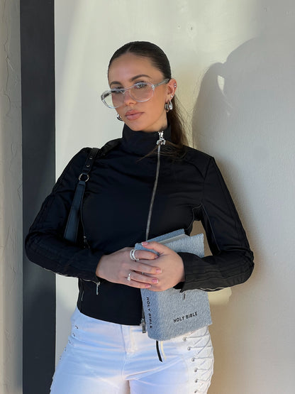 BARE ICY BLUE BOUCLÉ BIBLE COVER