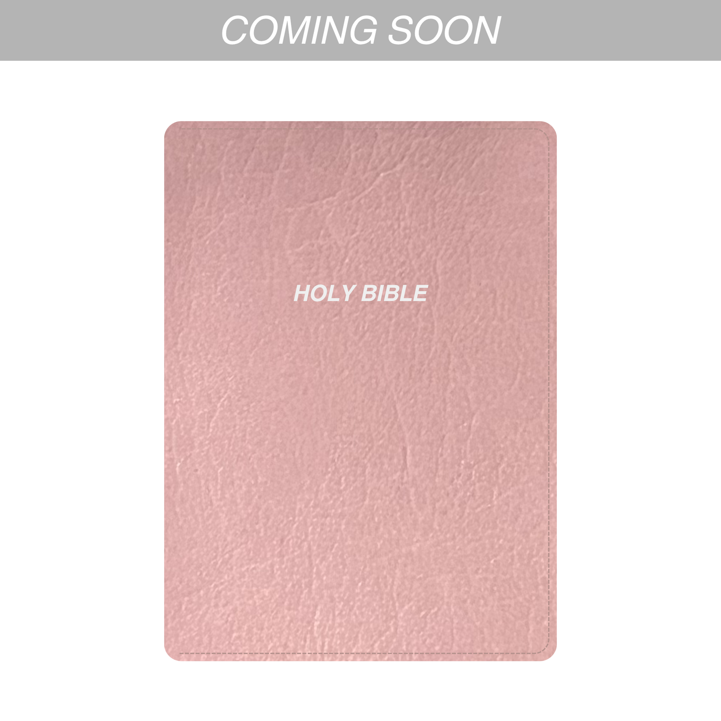 PINK LEATHER BIBLE COVER