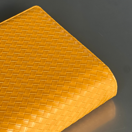 YELLOW WOVEN BIBLE COVER