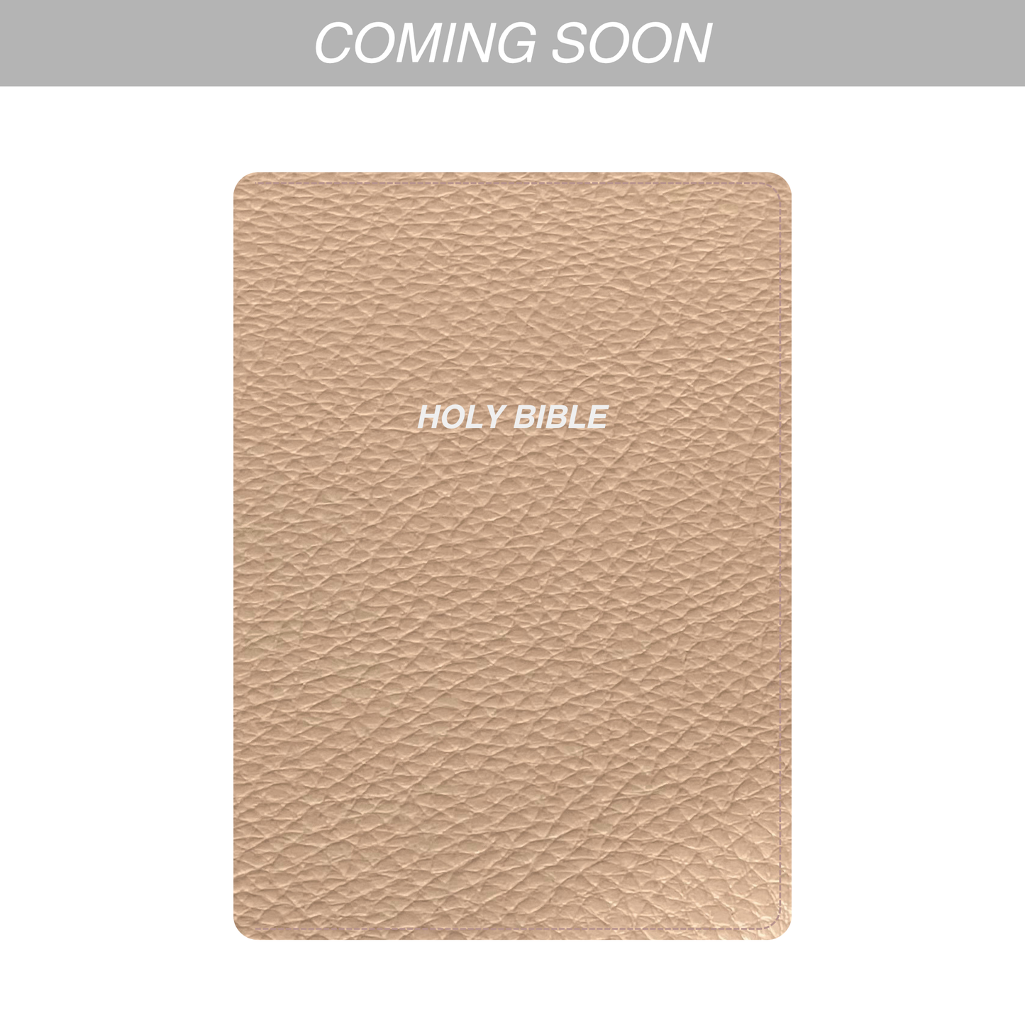 TAN PEBBLE LEATHER BIBLE COVER