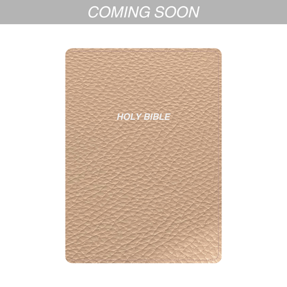 TAN PEBBLE LEATHER BIBLE COVER