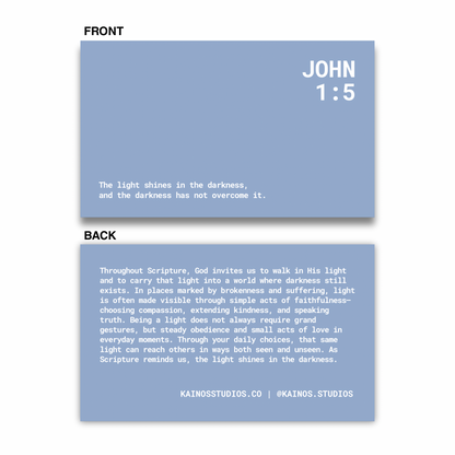 FROSTED BLUE CROSS CHARM KEYCHAIN