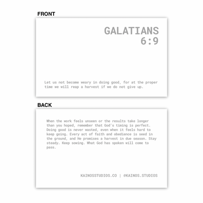 GALATIANS 6:9 KEYCHAIN